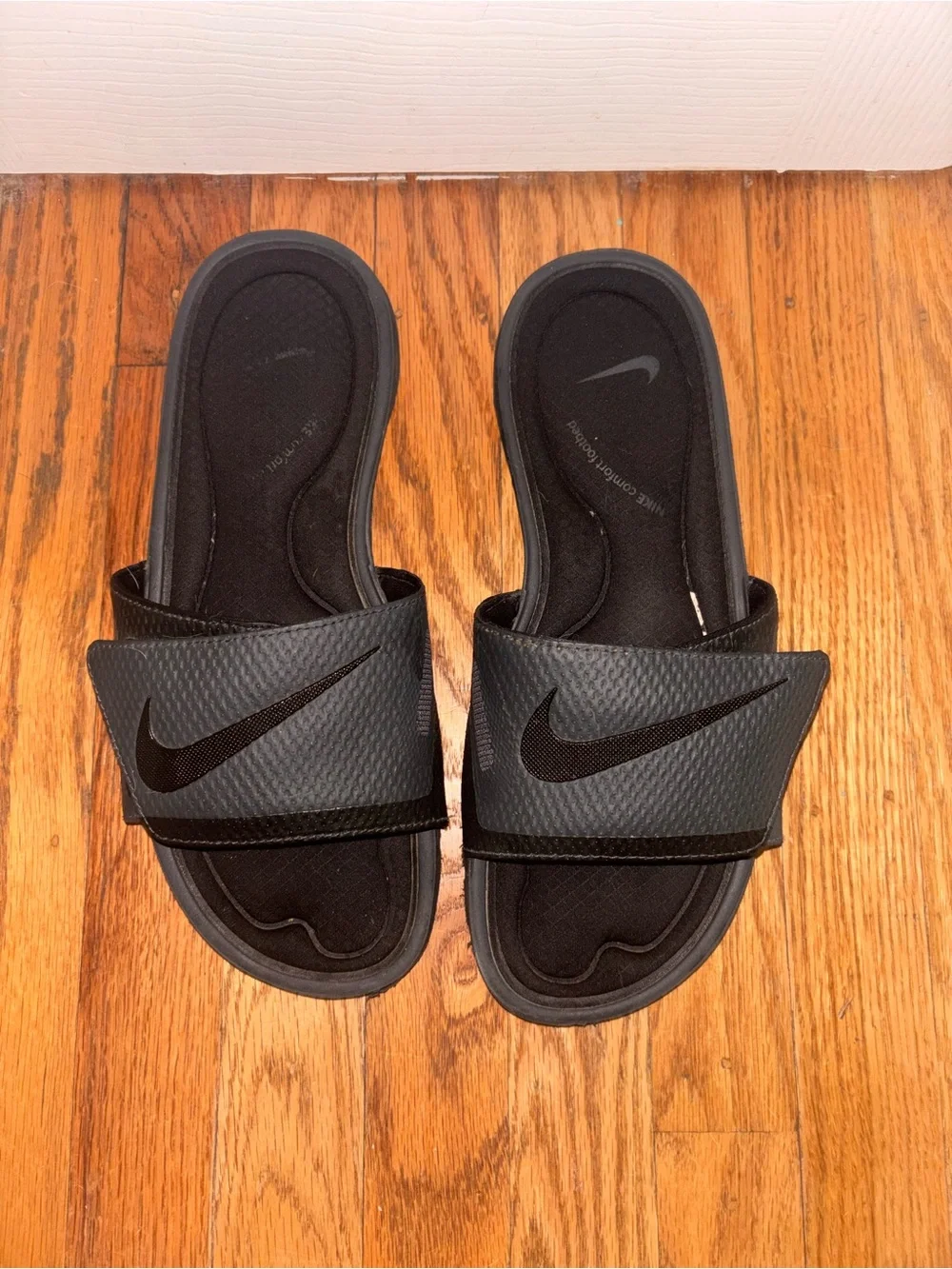Nike Black Men's Adjustable Slide Sandals